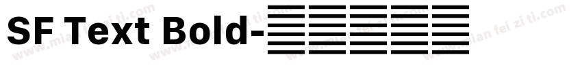 SF Text Bold字体转换